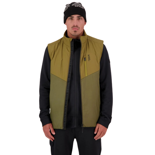 MONS ROYALE Arete Wool Insulation Vest Forest Floor Mens