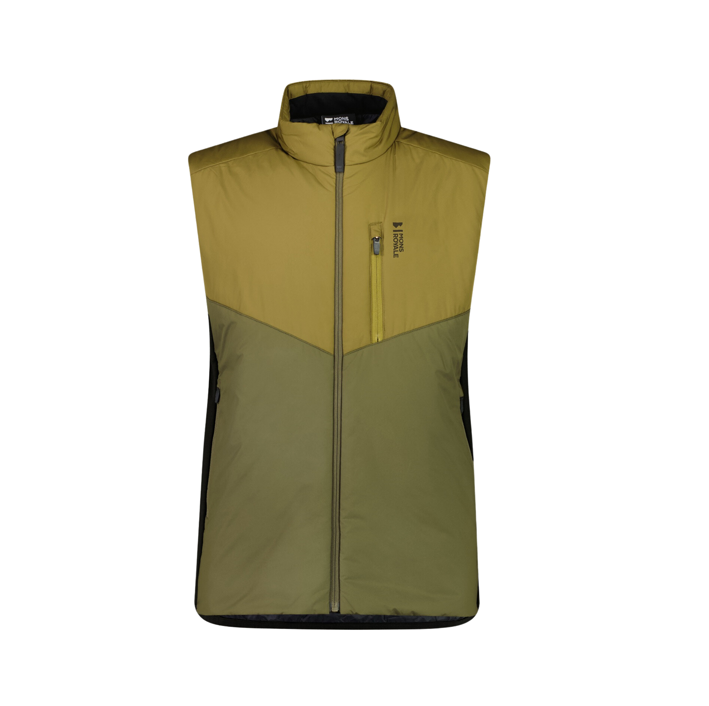 MONS ROYALE Arete Wool Insulation Vest Forest Floor Mens