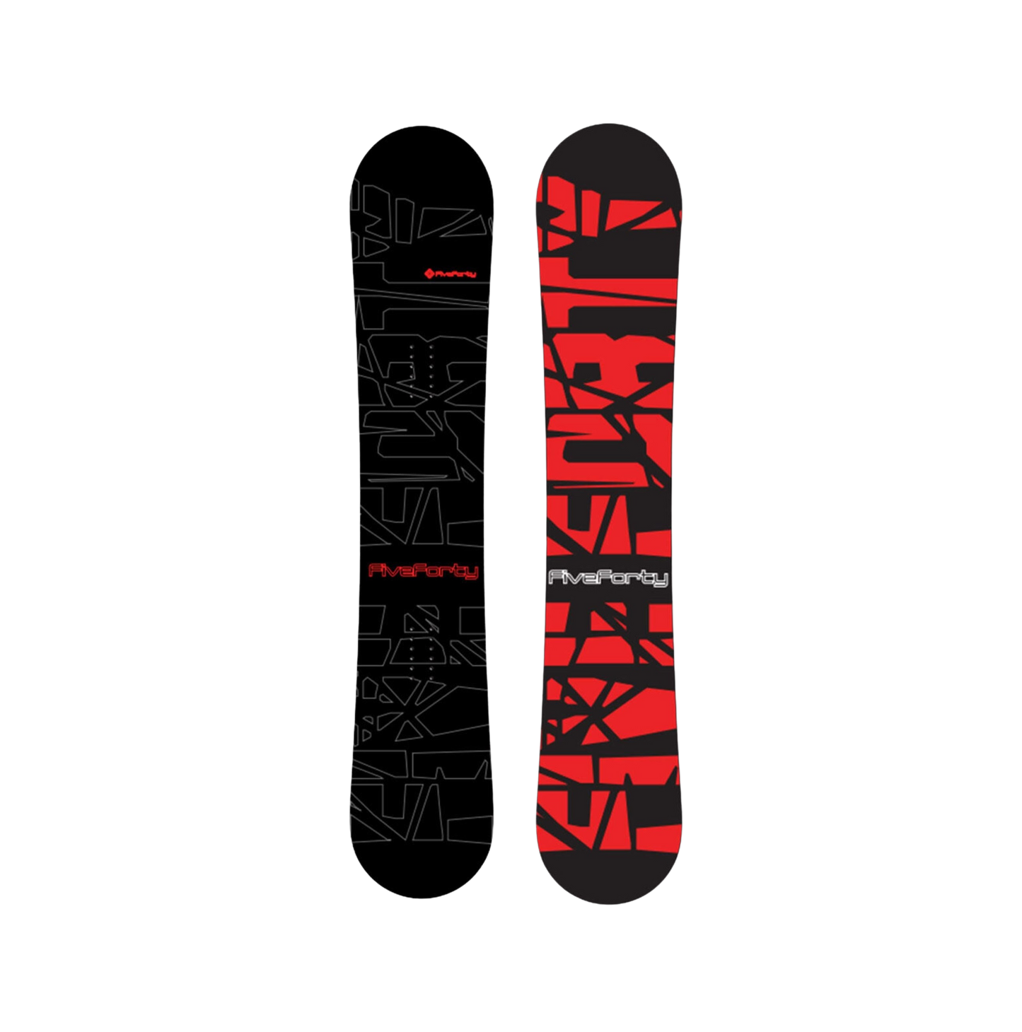 Snowboard 540 Blackdeck Hybrid, Black/Red, 159CM