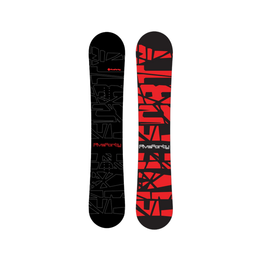 Snowboard 540 Blackdeck Hybrid, Black/Red, 159CM