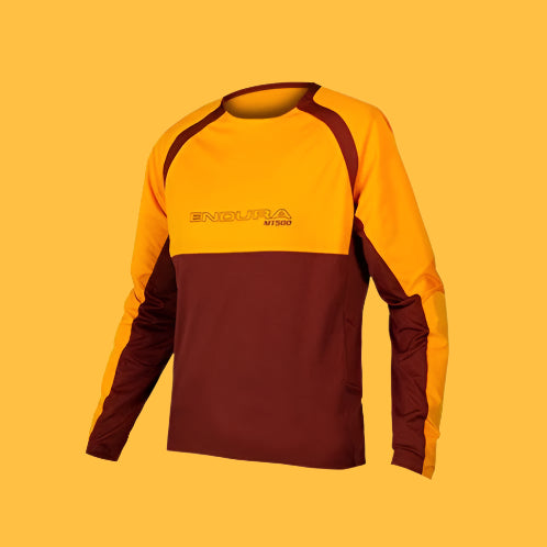 Endura MT500 Burner L/S Jersey - Tangerine